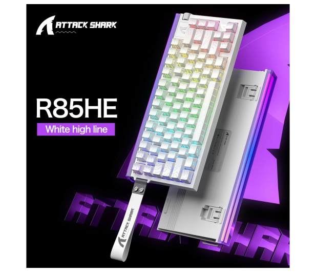 Attack Shark R85 HE Rapid Trigger 8kHz/256kHz biała - 1472694 - zdjęcie 5